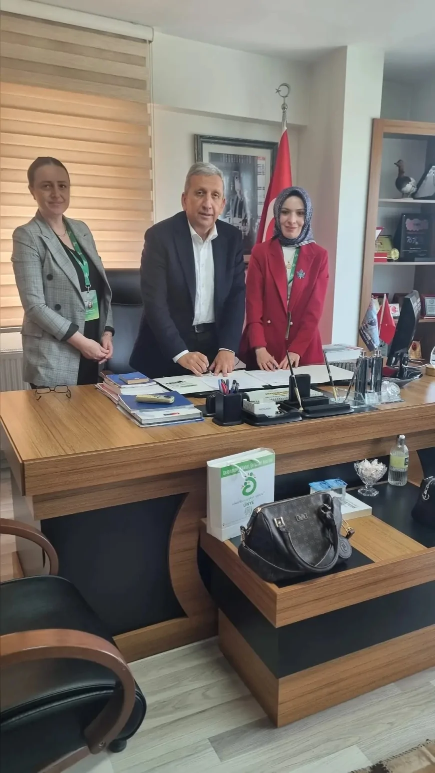 Terme TSO Başkanı Ahmet Ekmekçi’ye Eğitim Kurumu ve SGK İlçe Müdürlüğünden Ziyaret