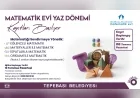 Tepebaşı Belediyesi Matematik Evi’nde Yaz Dönemi Kayıtları 6 Temmuz’da Başlıyor.