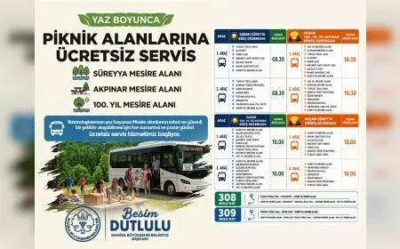 Manisa Büyükşehir Belediyesi Hafta Sonu Mesire Alanlarına Ücretsiz Ring Seferleri Başlatıyor .