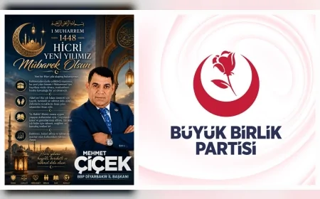 BBP Diyarbakır İl Başkanı Mehmet Çiçek’ten Hicri Yılbaşı Mesajı