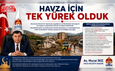Havza Selin Yaralarını Birlikte Sarıyor: "Bu İlçe İçin Tek Yürek Olduk"