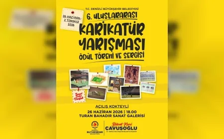 Denizli Büyükşehir Belediyesi’nin 6. Uluslararası Karikatür Yarışması’nda Ödüller Veriliyor Dünya Çizgileri Sergide Buluşuyor.