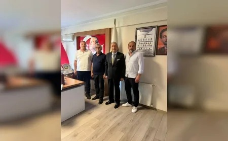 Terme TSO Başkanı Ahmet Ekmekçi’den Esnaf Kefalet Kooperatifi Başkanı Refayittin Danacı’ya Ziyaret