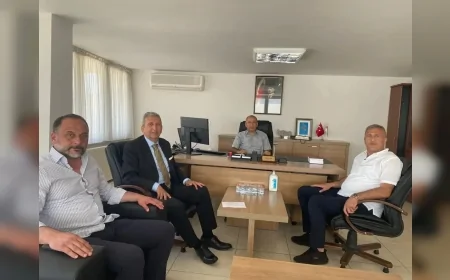 Terme TSO Başkanı Ahmet Ekmekçi’den Vergi Dairesi Müdürü Mehmet Orhan’a Ziyaret