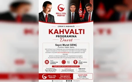 Milli Yol Partisi Genel Başkanı Remzi Çayır Çorum’da teşkilat buluşmasına katılacak