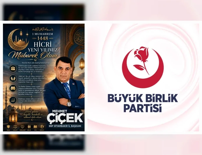 BBP Diyarbakır İl Başkanı Mehmet Çiçek’ten Hicri Yılbaşı Mesajı