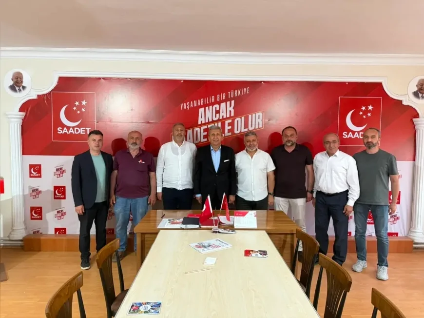 Terme TSO Başkanı Ahmet Ekmekçi, Saadet Partisi İlçe Başkanı Serdar Körpe ve Yönetimini Ziyaret Etti