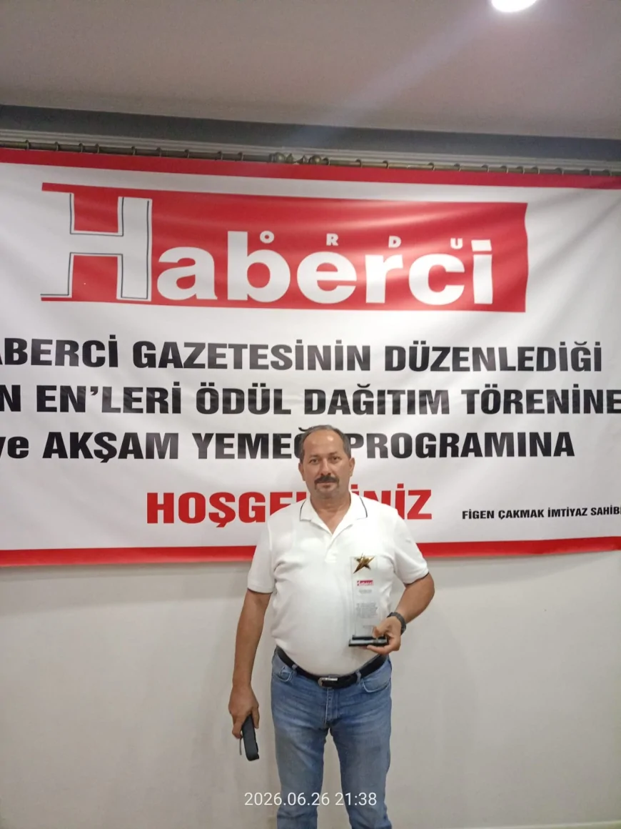TV52 Ünye Temsilcisi Hakan Yıldız, “Yılın Gazetecisi” Ödülüne Layık Görüldü