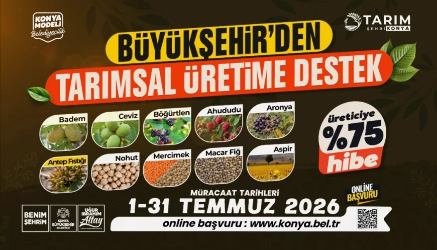 Konya Büyükşehir Belediye Başkanı Uğur İbrahim Altay: “Yüzde 75 Hibe Destekli Fidan ve Fide Başvurularını Temmuz Ayında Alacağız”