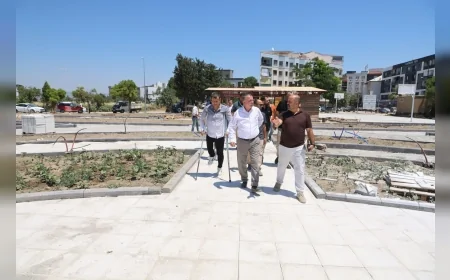 Yunusemre Belediye Başkanı Semih Balaban Muradiye’de Yapımı Süren Rekreasyon Alanında İncelemelerde Bulundu