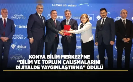 Konya Bilim Merkezi, TÜBİTEM 2026 Zirvesi'nde “Bilim ve Toplum Çalışmalarını Dijitalde Yaygınlaştırma Ödülü”ne layık görüldü