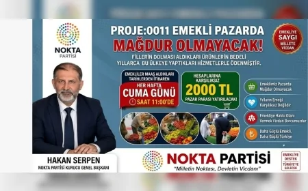 Nokta Partisi Kurucu Genel Başkanı Hakan Serpen: “Emekli pazarda mağdur olmayacak”