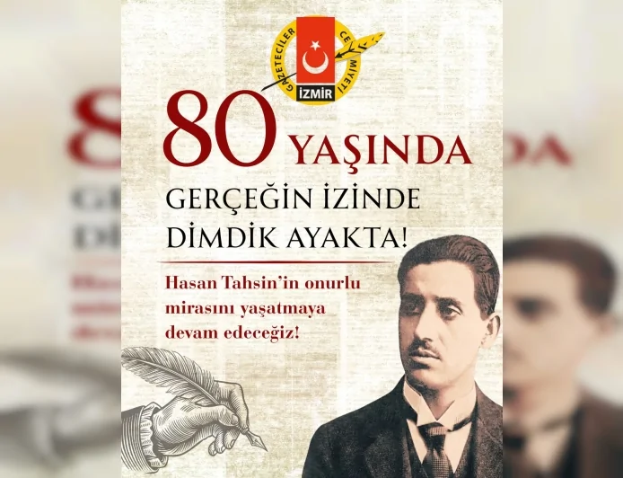 İzmir Gazeteciler Cemiyeti 80. kuruluş yıl dönümünde Hasan Tahsin'in mirasına ve basın özgürlüğü mücadelesine vurgu yaptı