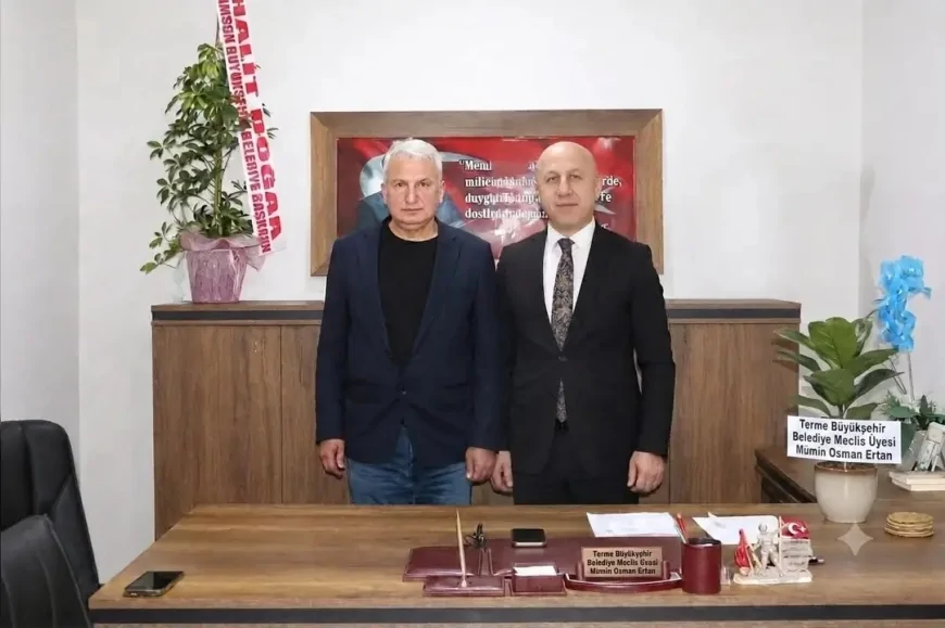 Terme Muhtarlar Derneği Başkanı Hasan Demirtaş'tan AK Parti İlçe Başkanı Mümin Osman Ertan'a tebrik mesajı