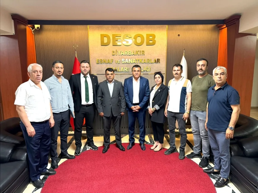 BBP Diyarbakır İl Başkanı Mehmet Çiçek, Esnaf Odası Başkanı Alican Ebedinoğlu ile kentin ekonomik yapısını değerlendirdi