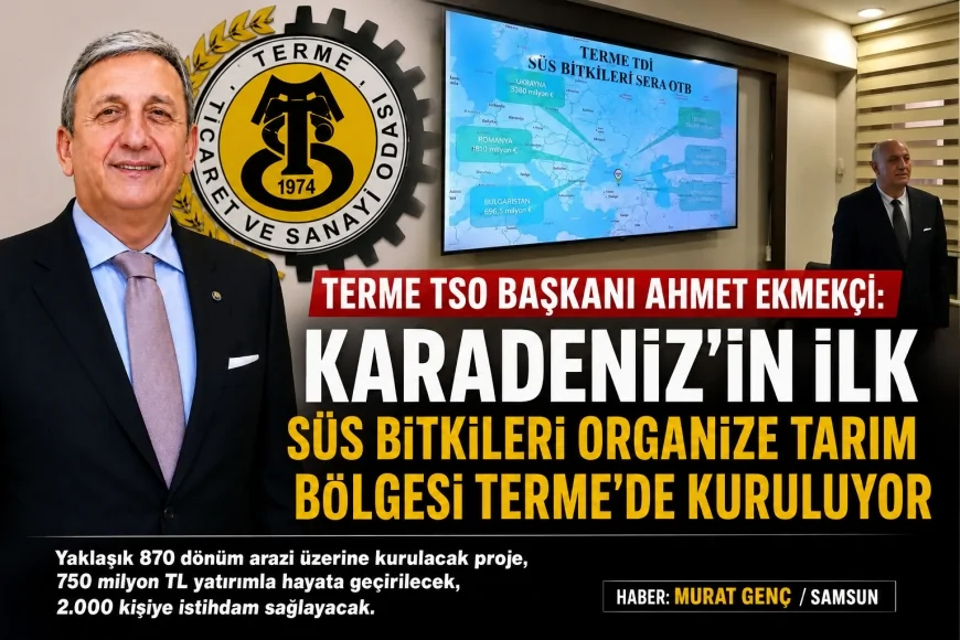 Terme TSO Başkanı Ahmet Ekmekçi: