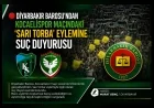 Diyarbakır Barosu Kocaelispor-Amedspor maçındaki “sarı torba” eylemini yargıya taşıdı