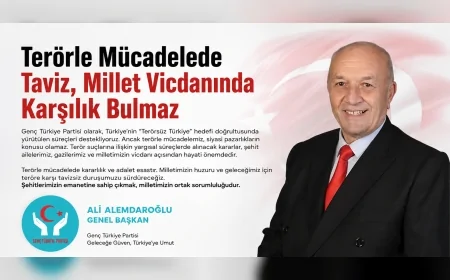 Genç Türkiye Partisi Genel Başkanı Ali Alemdaroğlu'ndan Açıklama: "Terörle Mücadelede Taviz, Millet Vicdanında Karşılık Bulmaz"