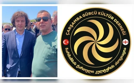 Çarşamba Gürcü Kültür Derneği Başkanı Ömer Semiz, Gürcistan Başbakanı Irakli Kobakhidze ile Beşumi Festivali'nde Bir Araya Geldi