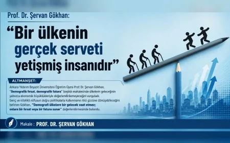 Prof. Dr. Şervan Gökhan: “Bir ülkenin gerçek serveti yetişmiş insanıdır”