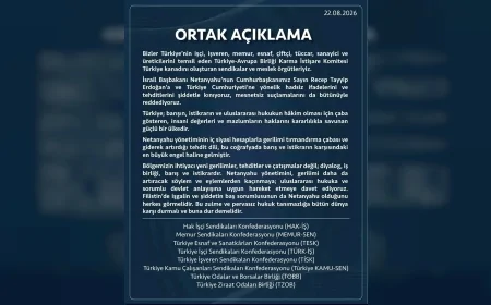 HAK-İŞ’ten TOBB’a 8 kuruluş Netanyahu’ya karşı tek ses oldu: “Tehditleri şiddetle kınıyoruz”