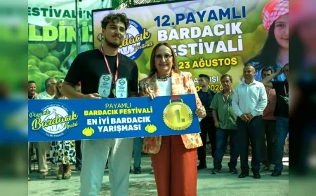 Güzelbahçe Payamlı’da 12. Bardacık Festivali’nde En İyi Bardacık Ödülünü Gökay Topuz Kazandı.