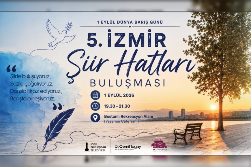 İzmir Büyükşehir Belediyesi, Dünya Barış Günü’nü şiir, tango, salsa ve ateş dansıyla kutlayacak.