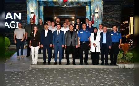 Terme İlçe Emniyet Müdürü Ahmet Yıldız’a veda: Erzurum’a tayini çıkan müdüre hizmet teşekkürü