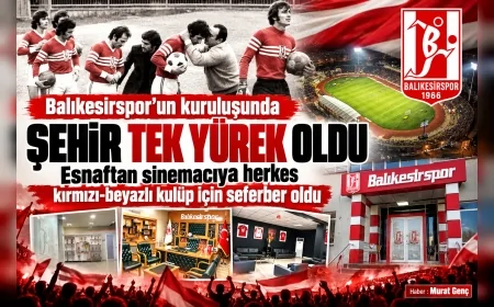 Balıkesirspor’un kuruluşunda şehir tek yürek oldu: Esnaftan sinemacıya herkes kırmızı-beyazlı kulüp için seferber oldu