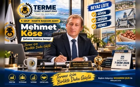 Terme TSO 9. Grup Komite Başkanı Adayı Mehmet Köse: “Terme’nin üreten gücünü odamıza taşımaya adayız”