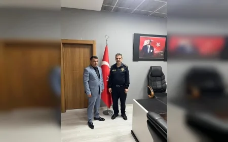 Başkan Mehmet’ten Bismil İlçe Emniyet Müdürü Sedar Özdemir’e Hayırlı Olsun Ziyareti