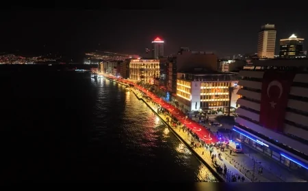 İzmir’de Cumhuriyet’in 103’üncü Yıl Dönümü Fener Alayı, Havai Fişek, Drone Gösterileri ve Konserlerle Kutlanacak.