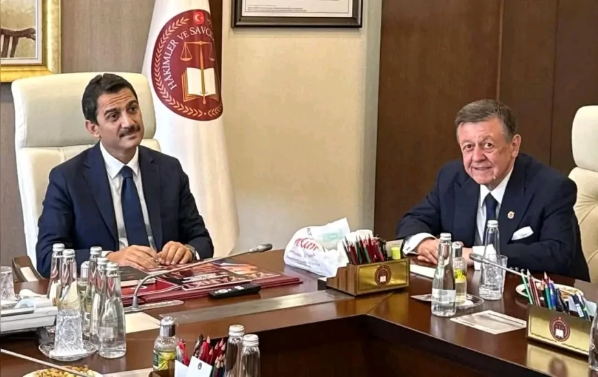 YANKI Dostluk Platformu’ndan HSK Birinci Daire Başkanı Turan Kuloğlu’na ziyaret: “Adalette hakkın büyüğü küçüğü yoktur”
