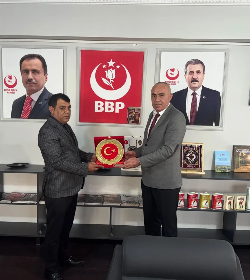 EMŞAV Diyarbakır İl Başkanı Gazi Mehmet Terlemez’den BBP İl Başkanı Mehmet Çiçek’e ziyaret: Şehit aileleri ve gaziler için iş birliği mesajı