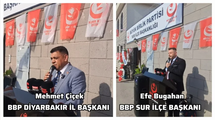 Büyük Birlik Partisi Sur İlçe Başkanlığının Yeni Hizmet Binası Diyarbakır’da Yoğun Katılımla Açıldı