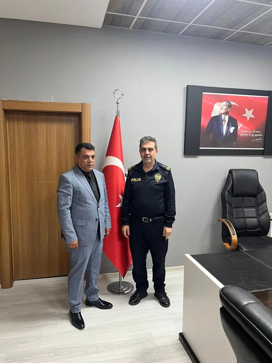 Başkan Mehmet Çiçek ’ten Bismil İlçe Emniyet Müdürü Sedar Özdemir’e Hayırlı Olsun Ziyareti