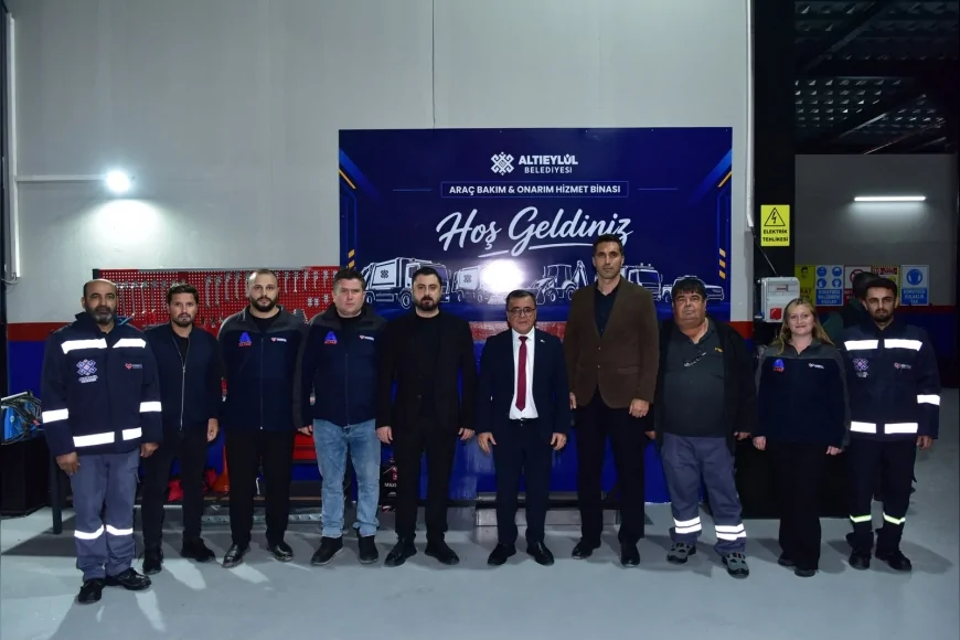 Altıeylül Belediyesi 24,5 Milyon Liralık Araç Bakım ve Onarım Tesisini Hizmete Açtı.