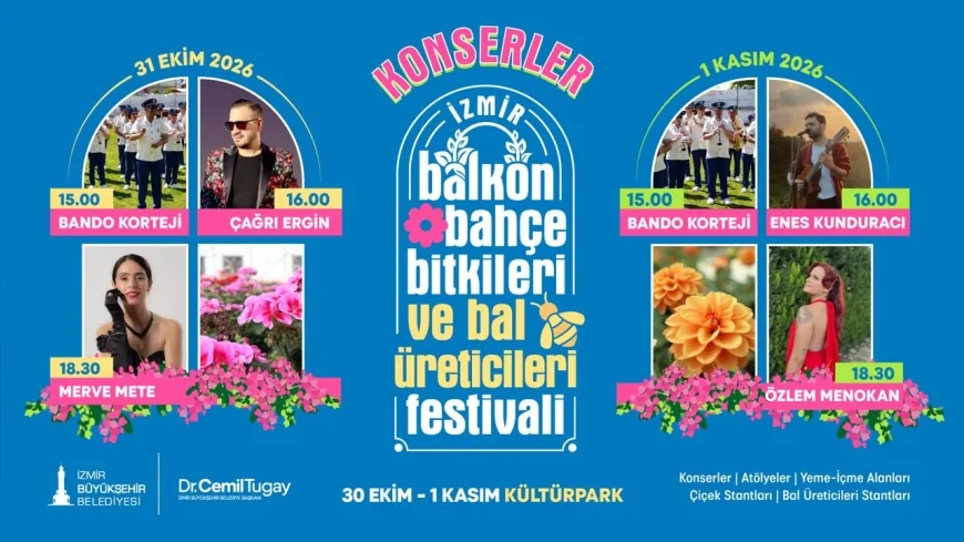 İzmir Kültürpark’ta 49 çiçek üreticisi ve 12 bal üreticisini buluşturacak festival 30 Ekim’de başlıyor