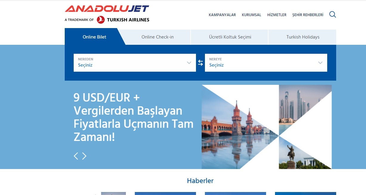 Acele Edin Sınırlı - Sadece 9 Dolar'a Yurt Dışına Uçak Bileti!