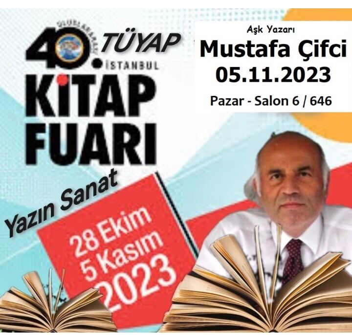 Aşk yazarı Mustafa Çifci Tuyap’ta