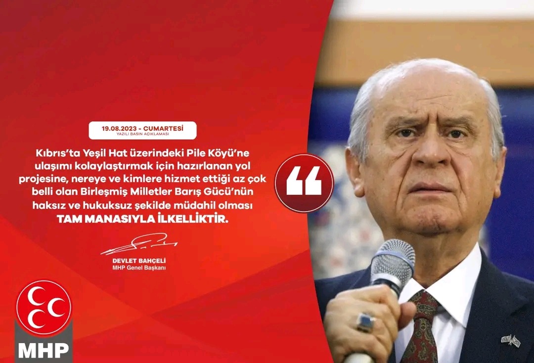 DEVLET BAHÇELİ : KIBRIS TÜRKTÜR TÜRK KALACAKTIR