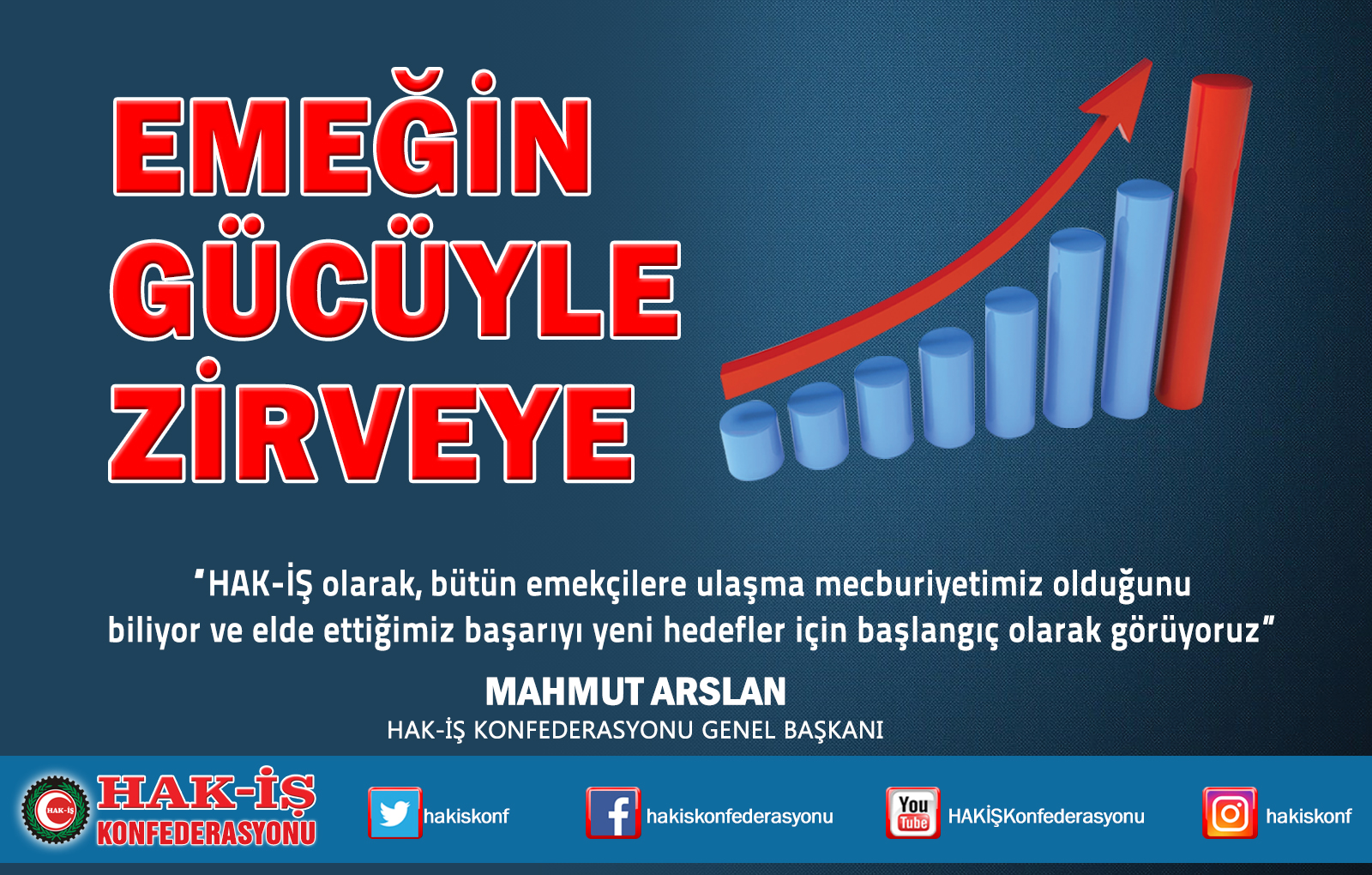 “EMEĞİN GÜCÜYLE ZİRVEYE”