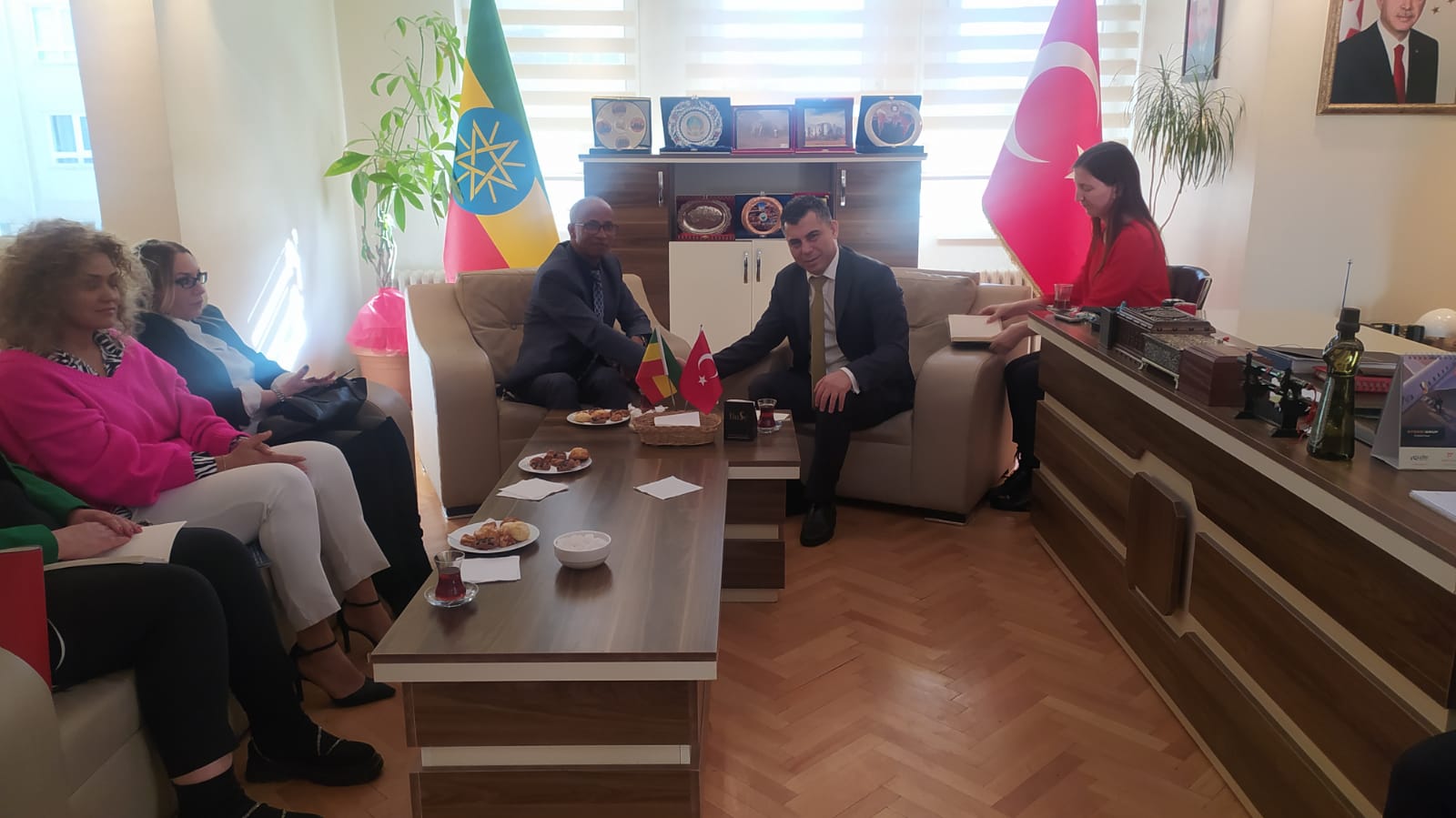 ETİYOPYA ANKARA BÜYÜKELÇİ LİĞİN DEN SANKON A ZİYARET