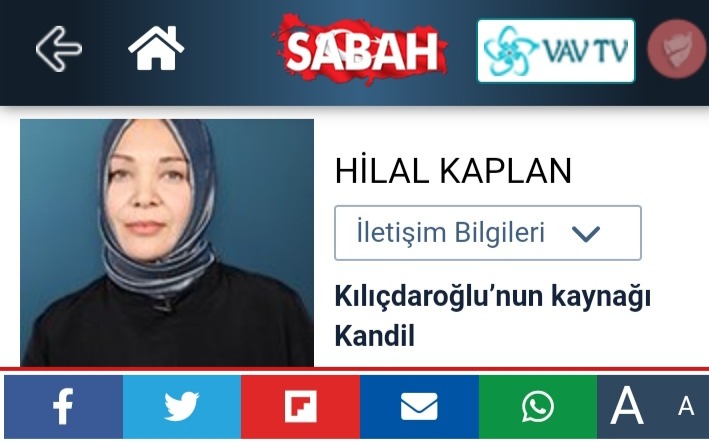 Hilal Kaplan Yazdı : "Kılıçdaroğlu'nun Kaynağı Kandil"