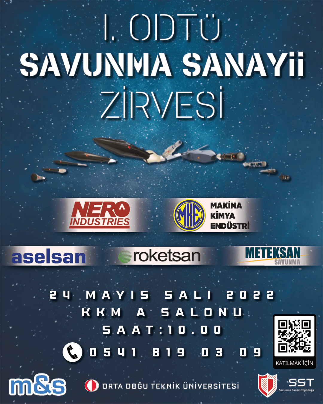   I. ODTÜ SAVUNMA SANAYİİ ZİRVESİ 24 MAYIS’TA TOPLANIYOR!
