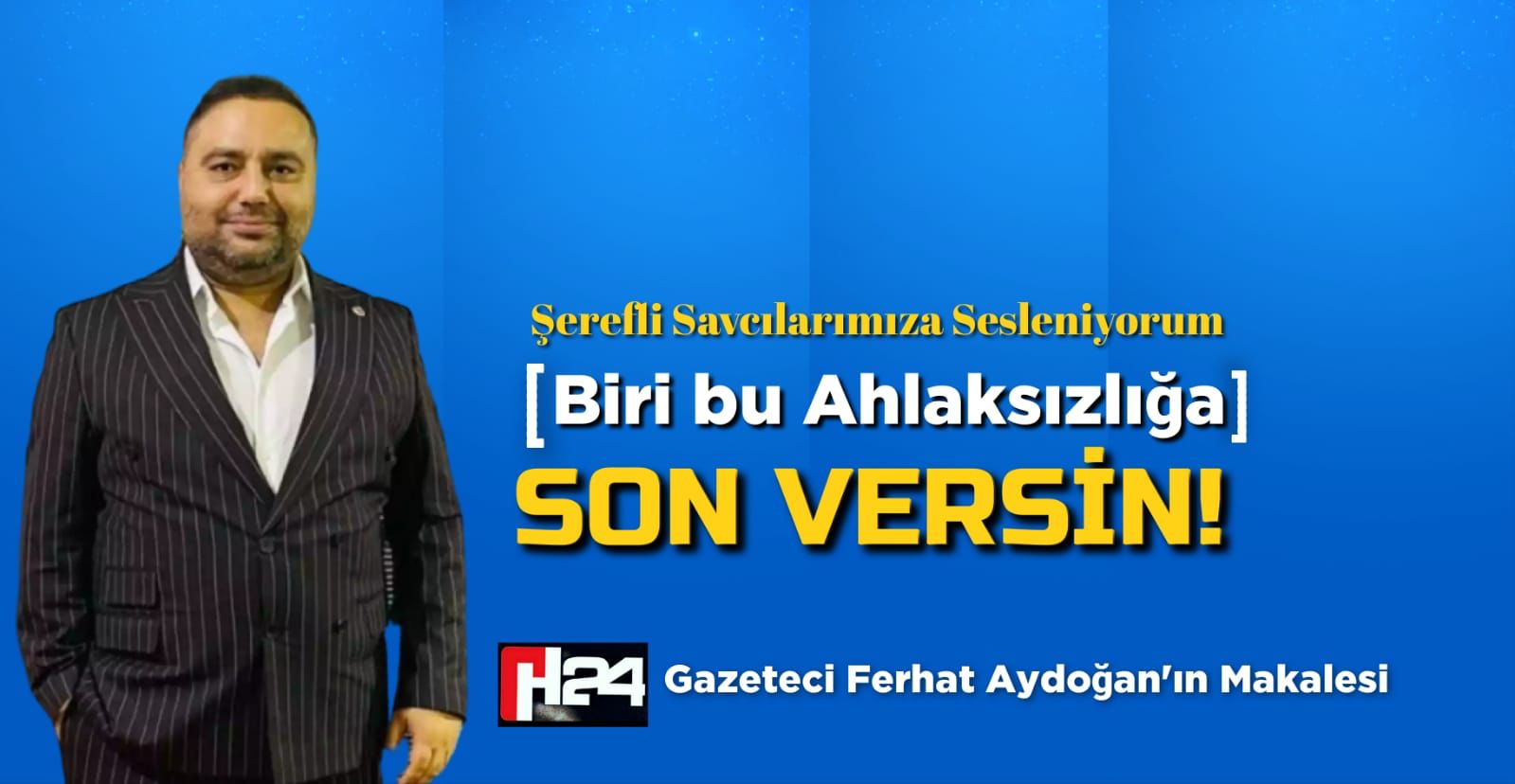 Şerefli Savcılarımıza Sesleniyorum Biri Bu Ahlaksızlığa Son Versin...
