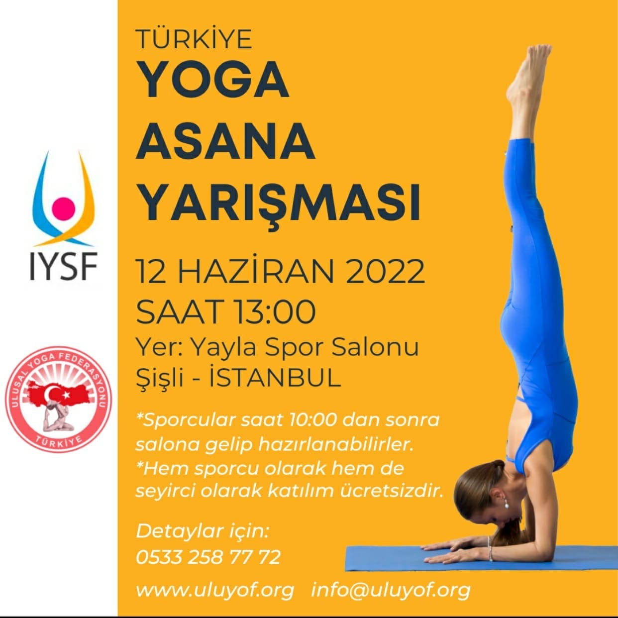 TÜRKİYE DE İLK DEFA YAPILAN ULUSAL YOGA YARIŞMASI