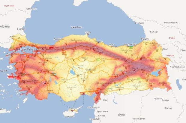 Türkiye fay hattı haritası guncellendi. İşte fay hattı üzerindeki iller ve ilceler