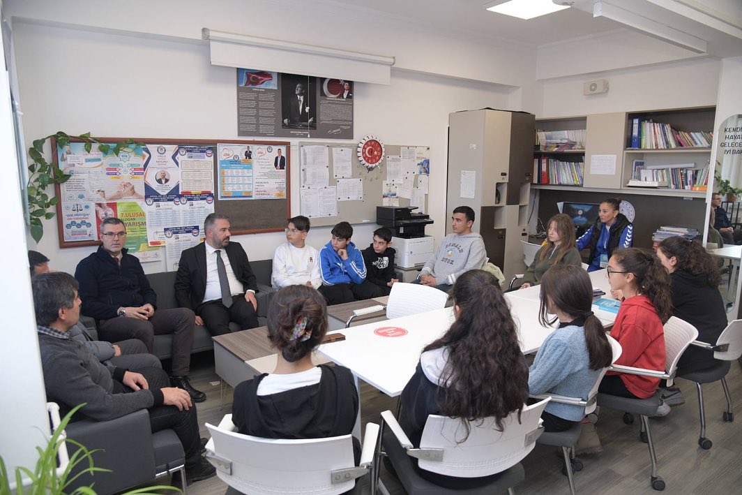 Başkan Ertuğrul Çetin’den Okul Ziyareti
