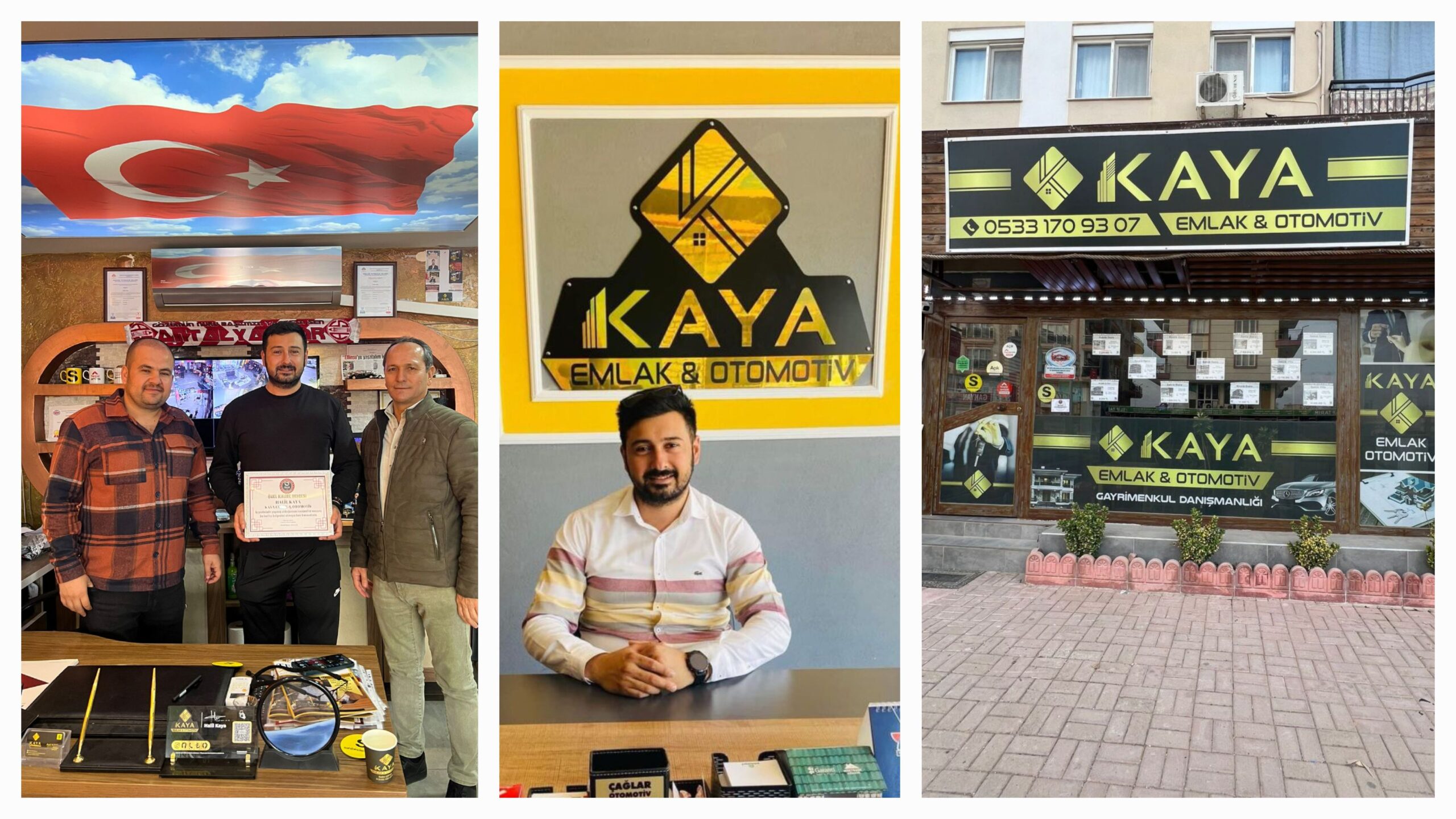 KAYA EMLAK VE OTOMOTİV'E KALİTE BELGESİ VERİLDİ